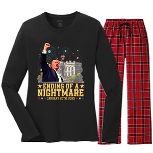 Ending Of A Nightmare January 20th 2025 Women's Long Sleeve Flannel Pajama Set 