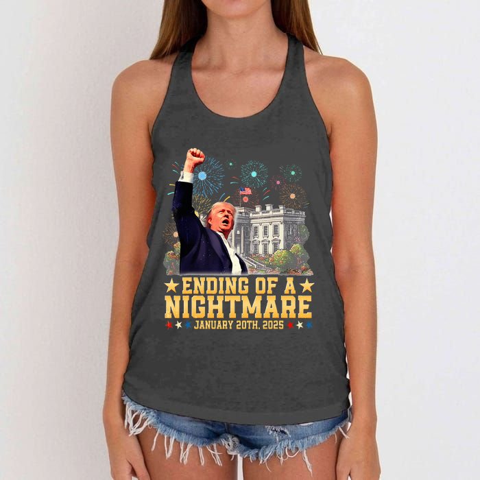 Ending Of A Nightmare January 20th 2025 Women's Knotted Racerback Tank