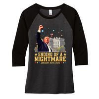 Ending Of A Nightmare January 20th 2025 Women's Tri-Blend 3/4-Sleeve Raglan Shirt