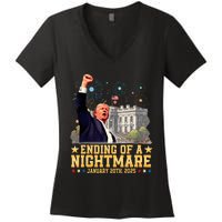 Ending Of A Nightmare January 20th 2025 Women's V-Neck T-Shirt