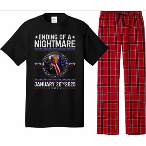 Ending Of A Nightmare January 20th 2025 Fun Trump Patriotic Pajama Set