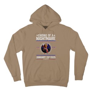 Ending Of A Nightmare January 20th 2025 Fun Trump Patriotic Hoodie