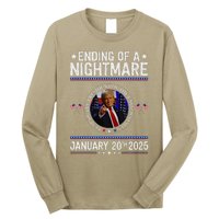 Ending Of A Nightmare January 20th 2025 Fun Trump Patriotic Long Sleeve Shirt