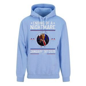 Ending Of A Nightmare January 20th 2025 Fun Trump Patriotic Unisex Surf Hoodie