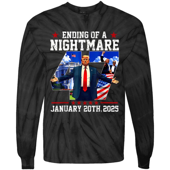 Ending Of A Nightmare January 20th 2025 Tie-Dye Long Sleeve Shirt