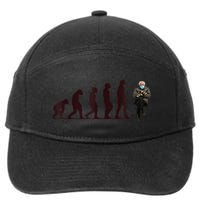 Evolution Of Bernie Sanders Mittens Meme 7-Panel Snapback Hat