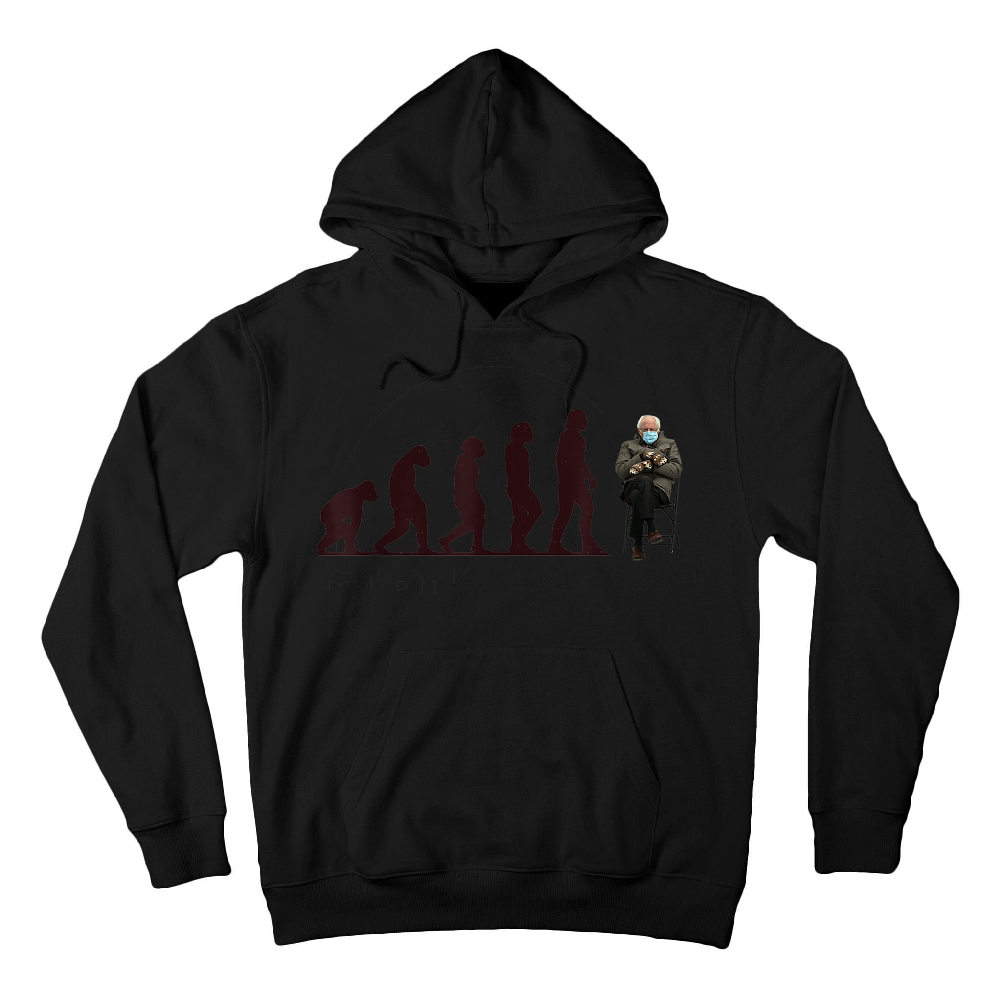 Evolution Of Bernie Sanders Mittens Meme Tall Hoodie