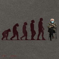 Evolution Of Bernie Sanders Mittens Meme Cotton Canvas Backpack