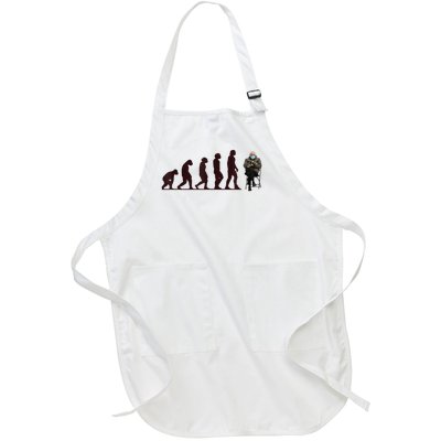 Evolution Of Bernie Sanders Mittens Meme Full-Length Apron With Pockets