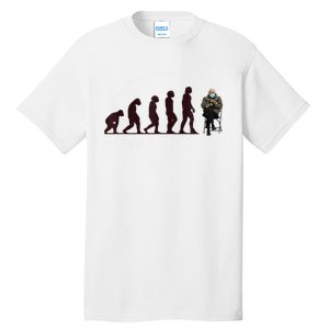 Evolution Of Bernie Sanders Mittens Meme Tall T-Shirt