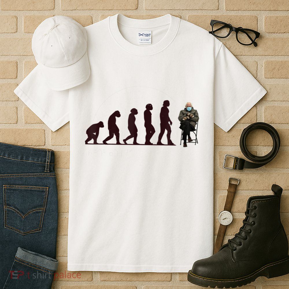 Evolution Of Bernie Sanders Mittens Meme Tall T-Shirt