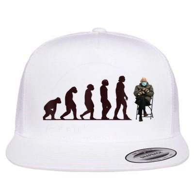 Evolution Of Bernie Sanders Mittens Meme Flatbill Hat