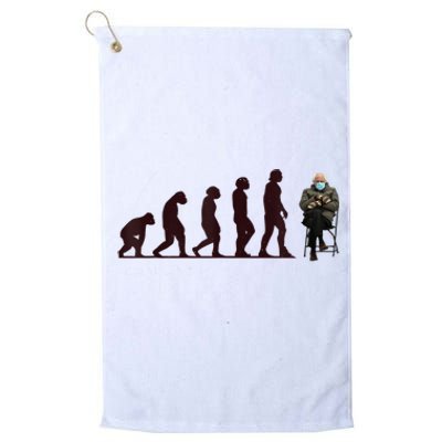 Evolution Of Bernie Sanders Mittens Meme Platinum Collection Golf Towel