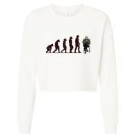 Evolution Of Bernie Sanders Mittens Meme Cropped Pullover Crew