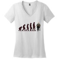 Evolution Of Bernie Sanders Mittens Meme Women's V-Neck T-Shirt