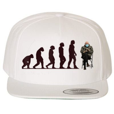 Evolution Of Bernie Sanders Mittens Meme Wool Snapback Cap