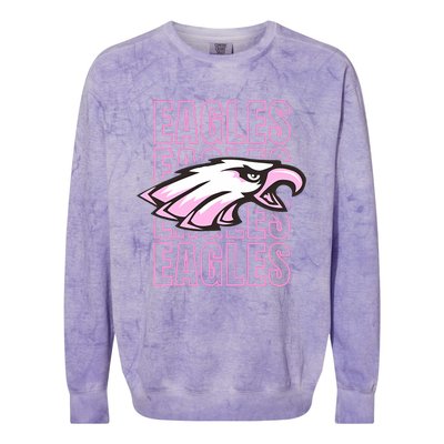 Eagle Out Breast Cancer Awareness Colorblast Crewneck Sweatshirt