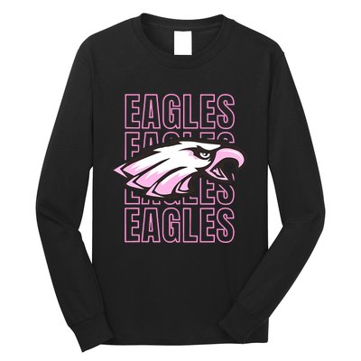 Eagle Out Breast Cancer Awareness Long Sleeve Shirt