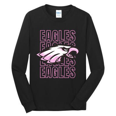 Eagle Out Breast Cancer Awareness Tall Long Sleeve T-Shirt