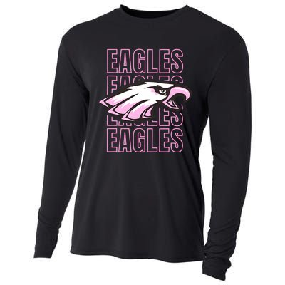 Eagle Out Breast Cancer Awareness Cooling Performance Long Sleeve Crew