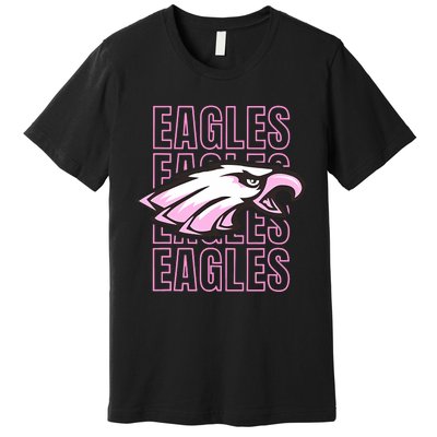 Eagle Out Breast Cancer Awareness Premium T-Shirt