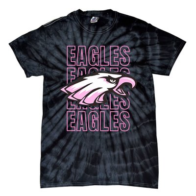 Eagle Out Breast Cancer Awareness Tie-Dye T-Shirt