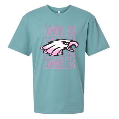 Eagle Out Breast Cancer Awareness Sueded Cloud Jersey T-Shirt