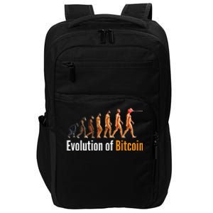 Evolution Of Bitcoin, Ape To Man, Crypto, Cryptocurrency, HODL Bitcoin Impact Tech Backpack