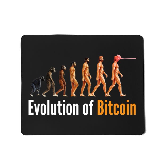 Evolution Of Bitcoin, Ape To Man, Crypto, Cryptocurrency, HODL Bitcoin Mousepad