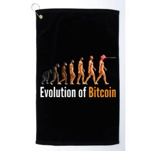 Evolution Of Bitcoin, Ape To Man, Crypto, Cryptocurrency, HODL Bitcoin Platinum Collection Golf Towel