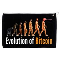 Evolution Of Bitcoin, Ape To Man, Crypto, Cryptocurrency, HODL Bitcoin Grommeted Golf Towel