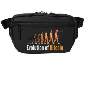 Evolution Of Bitcoin, Ape To Man, Crypto, Cryptocurrency, HODL Bitcoin Crossbody Pack