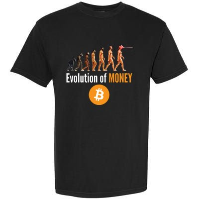 Evolution Of Bitcoin, BTC, Crypto, Cryptocurrency, Blockchain, HODL Bitcoin Garment-Dyed Heavyweight T-Shirt