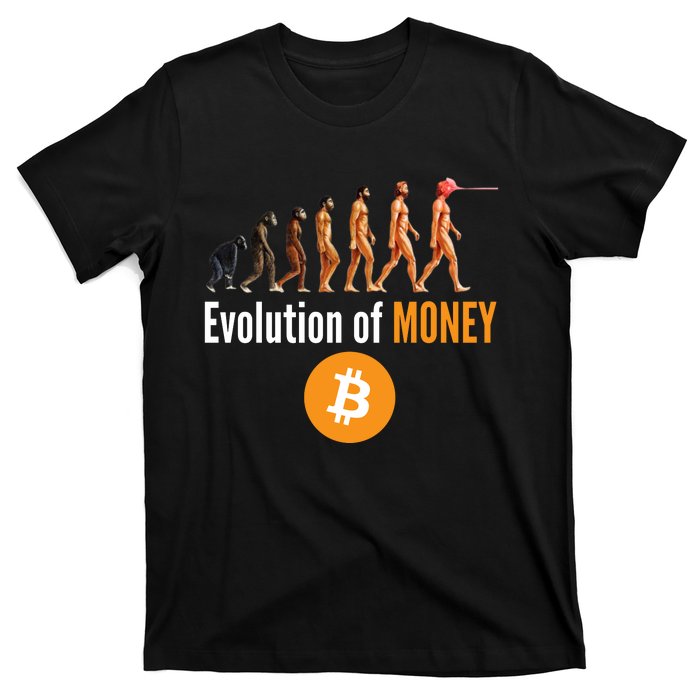 Evolution Of Bitcoin, BTC, Crypto, Cryptocurrency, Blockchain, HODL Bitcoin T-Shirt