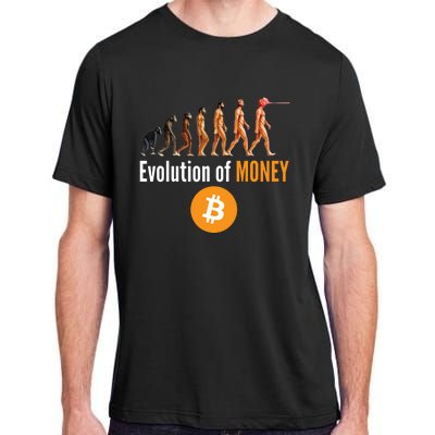 Evolution Of Bitcoin, BTC, Crypto, Cryptocurrency, Blockchain, HODL Bitcoin Adult ChromaSoft Performance T-Shirt