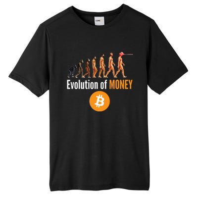 Evolution Of Bitcoin, BTC, Crypto, Cryptocurrency, Blockchain, HODL Bitcoin Tall Fusion ChromaSoft Performance T-Shirt