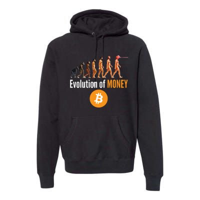 Evolution Of Bitcoin, BTC, Crypto, Cryptocurrency, Blockchain, HODL Bitcoin Premium Hoodie