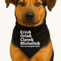 Erin Orla Clare Michelle And The Wee English Fella USA-Made Doggie Bandana