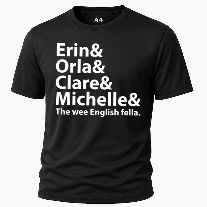 Erin Orla Clare Michelle And The Wee English Fella Cooling Performance Crew T-Shirt
