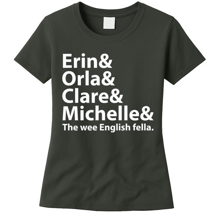Erin Orla Clare Michelle And The Wee English Fella Womens T-Shirt