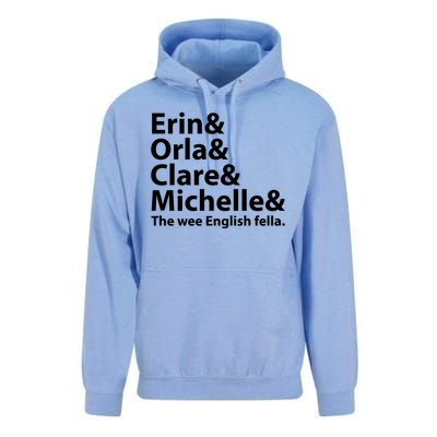 Erin Orla Clare Michelle And The Wee English Fella Unisex Surf Hoodie