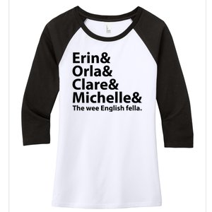 Erin Orla Clare Michelle And The Wee English Fella Women's Tri-Blend 3/4-Sleeve Raglan Shirt