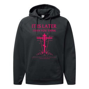 Eastern Orthodox Christian Seraphim Rose Calvary Cross Performance Fleece Hoodie