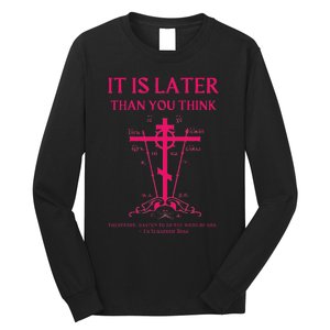 Eastern Orthodox Christian Seraphim Rose Calvary Cross Long Sleeve Shirt