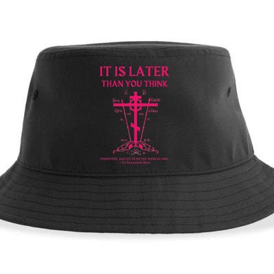 Eastern Orthodox Christian Seraphim Rose Calvary Cross Sustainable Bucket Hat