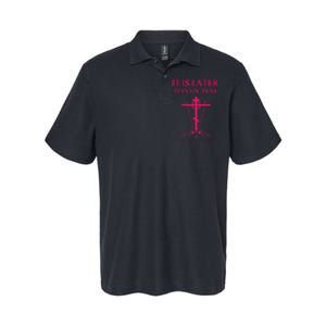 Eastern Orthodox Christian Seraphim Rose Calvary Cross Softstyle Adult Sport Polo