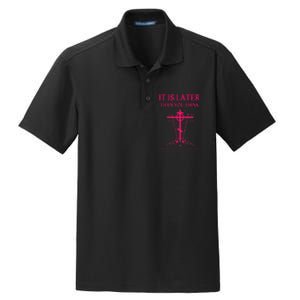 Eastern Orthodox Christian Seraphim Rose Calvary Cross Dry Zone Grid Polo