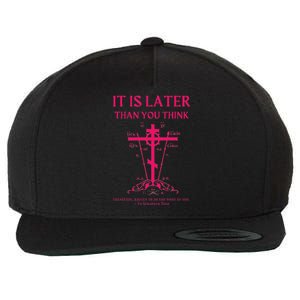 Eastern Orthodox Christian Seraphim Rose Calvary Cross Wool Snapback Cap