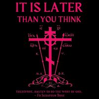 Eastern Orthodox Christian Seraphim Rose Calvary Cross Full Zip Hoodie