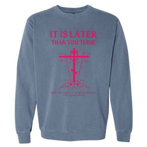 Eastern Orthodox Christian Seraphim Rose Calvary Cross Garment-Dyed Sweatshirt